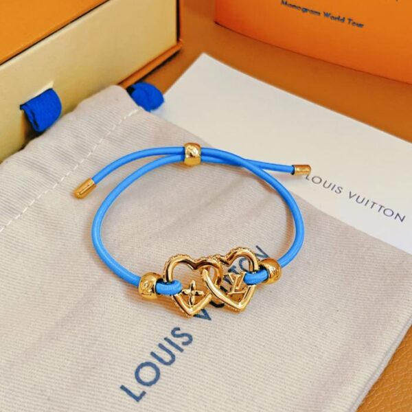 réplica,joyas,joyería,1:1,replica,fake,lujo,barato Pulsera de cordón elástico Louis Vuitton My LV Love (F852)