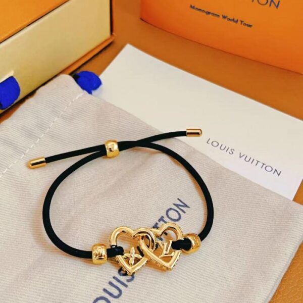 réplica,joyas,joyería,1:1,replica,fake,lujo,barato Pulsera de cordón elástico Louis Vuitton My LV Love (7D6B)