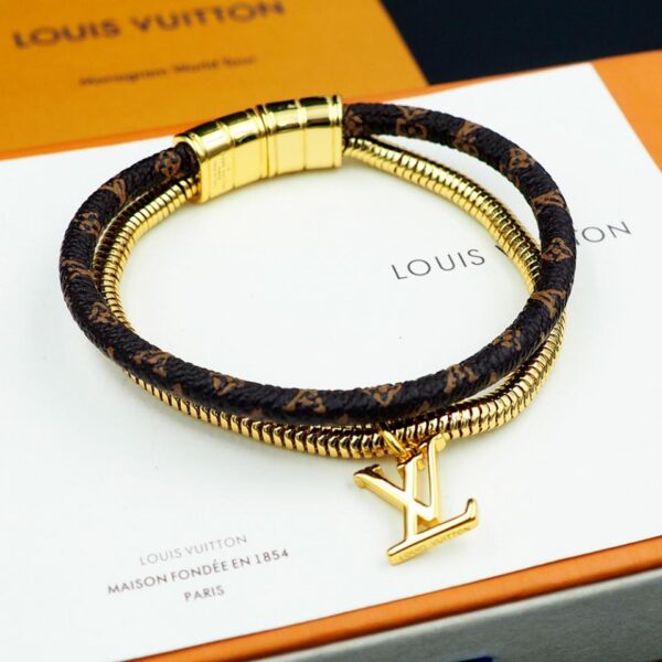 réplica,joyas,joyería,1:1,replica,fake,lujo,barato Pulsera en forma de remolino con monograma de Louis Vuitton (C58D)