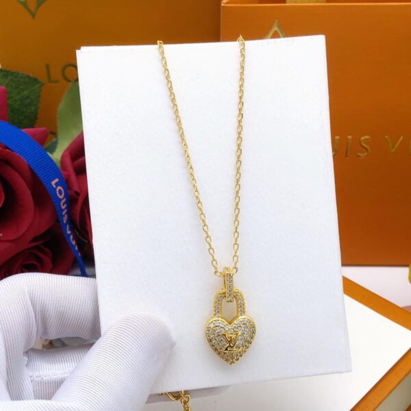 réplica,joyas,joyería,1:1,replica,fake,lujo,barato Collar del último amor de Louuis Vuitton (9F3E)
