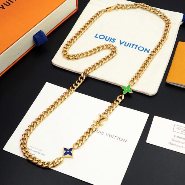 réplica,joyas,joyería,1:1,replica,fake,lujo,barato Collar Louuis Vuitton Monogram Row (92A1)