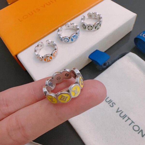 réplica,joyas,joyería,1:1,replica,fake,lujo,barato Anillo Louis Vuitton contador RW nuevo modelo de pareja de estilo (DA9B)