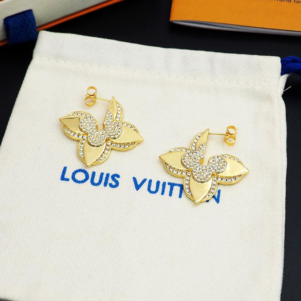réplica,joyas,joyería,1:1,replica,fake,lujo,barato réplica,joyas,joyería,1:1,replica,fake,lujo,barato Pendientes Louis Vuitton Medallón (A7FB)