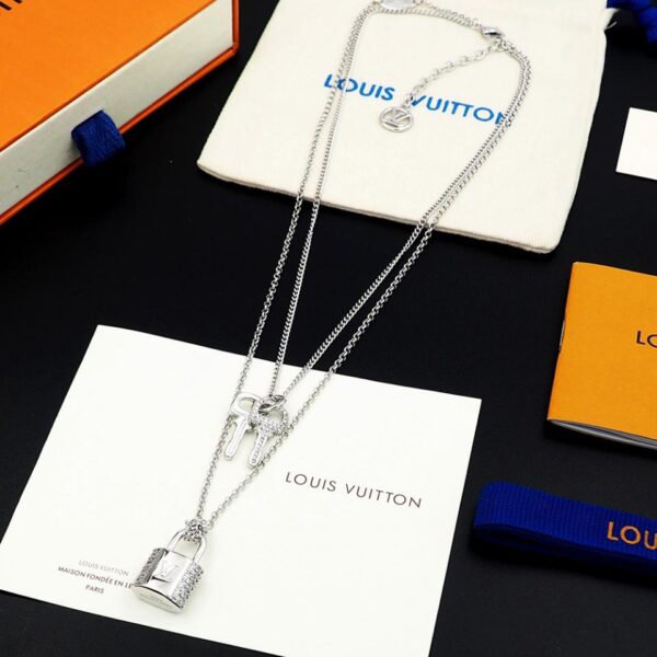 réplica,joyas,joyería,1:1,replica,fake,lujo,barato Collar con candado Louis Vuitton (29F3)