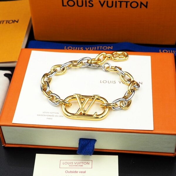 réplica,joyas,joyería,1:1,replica,fake,lujo,barato Pulsera Louis Vuitton Everyday Chain LV (1C7A)