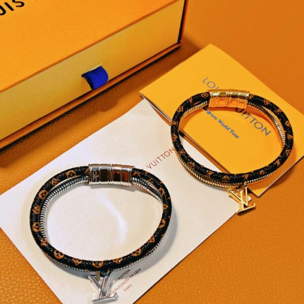 réplica,joyas,joyería,1:1,replica,fake,lujo,barato Pulsera en forma de remolino con monograma de Louis Vuitton (D55A)