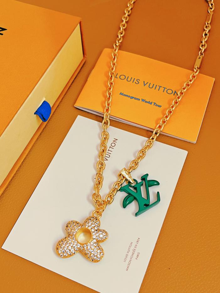 réplica,joyas,joyería,1:1,replica,fake,lujo,barato réplica,joyas,joyería,1:1,replica,fake,lujo,barato Collar floreciente de Louuis Vuitton(511A)