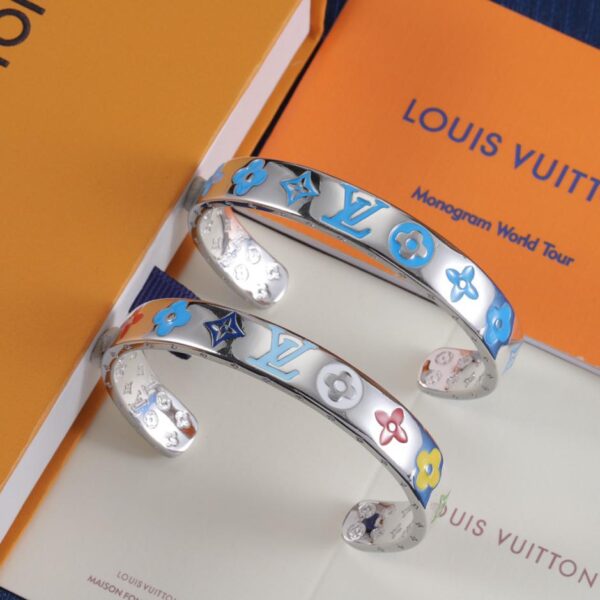 réplica,joyas,joyería,1:1,replica,fake,lujo,barato Louuis Vuitton última pulsera de plata para presbicia (C546)