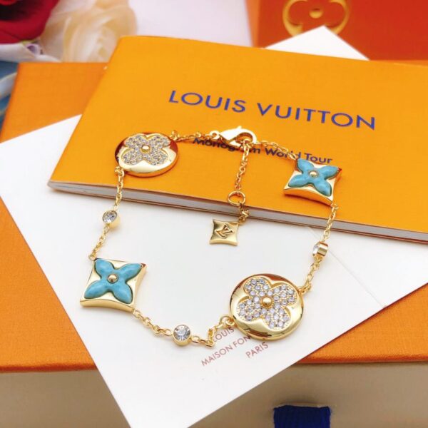 réplica,joyas,joyería,1:1,replica,fake,lujo,barato Louuis Vuitton última pulsera de diamantes con flores (BAA6)