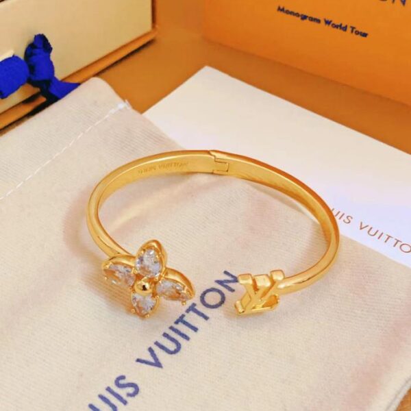 réplica,joyas,joyería,1:1,replica,fake,lujo,barato Pulsera de metal decorativa con logotipo de LOUIS VUITTON, mismo estilo para hombre y mujer (62E5)