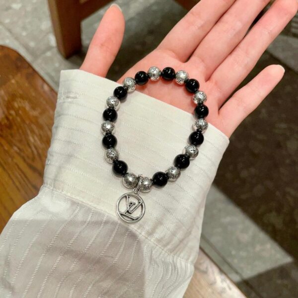 réplica,joyas,joyería,1:1,replica,fake,lujo,barato Pulsera con letras de perlas naturales Louis Vuitton (F1D4)