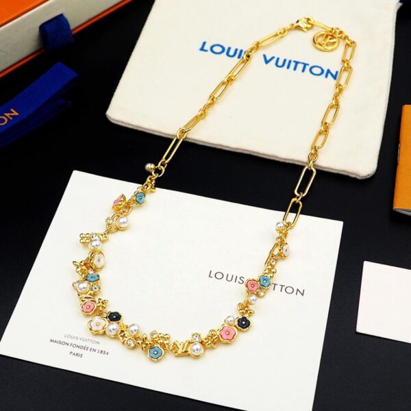 réplica,joyas,joyería,1:1,replica,fake,lujo,barato Louis Vuitton Nicolas Ghesquiere nuevo collar LV Botanica (163A)