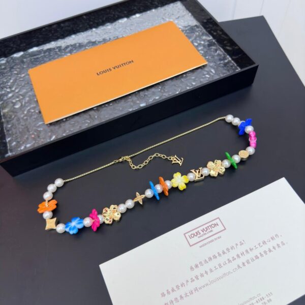 réplica,joyas,joyería,1:1,replica,fake,lujo,barato Collar Louuis Vuitton Surfin’ Flower (11C8)