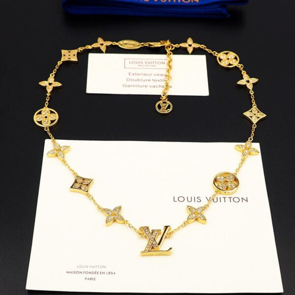 réplica,joyas,joyería,1:1,replica,fake,lujo,barato Collar de diamantes para presbicia Louis Vuitton (C845)