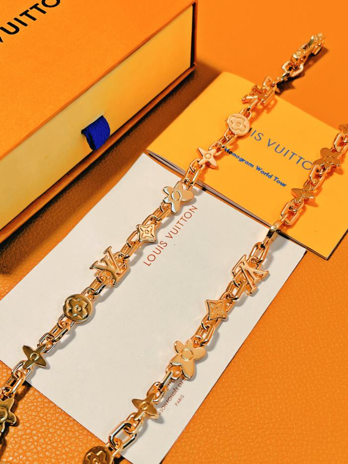 réplica,joyas,joyería,1:1,replica,fake,lujo,barato réplica,joyas,joyería,1:1,replica,fake,lujo,barato Collar Louuis Vuitton Monogram Craggy (E725)