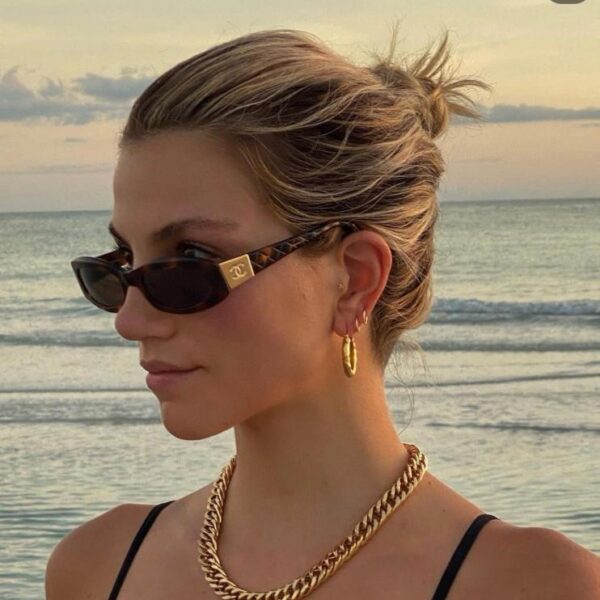 réplica,joyas,joyería,1:1,replica,fake,lujo,barato Gafas de sol CHANEL de primera calidad original MODELO C74573S