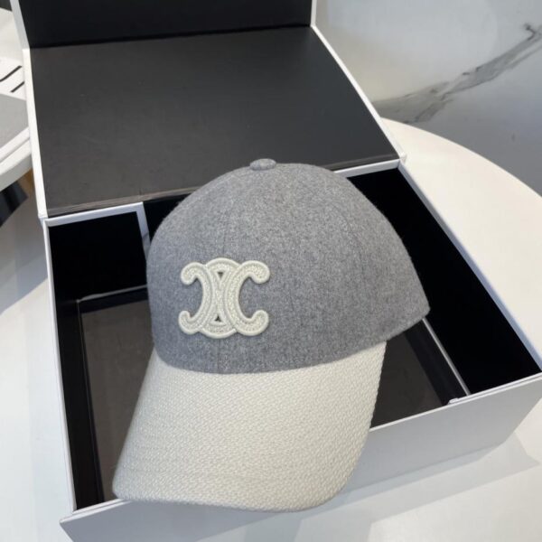réplica,joyas,joyería,1:1,replica,fake,lujo,barato CELINE otoño e invierno nuevo estilo C letra bordada gorra de béisbol de lana