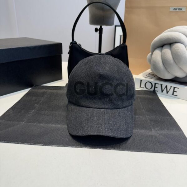 réplica,joyas,joyería,1:1,replica,fake,lujo,barato GUCCI Counter nueva gorra de béisbol de mezclilla lavada (DA12)