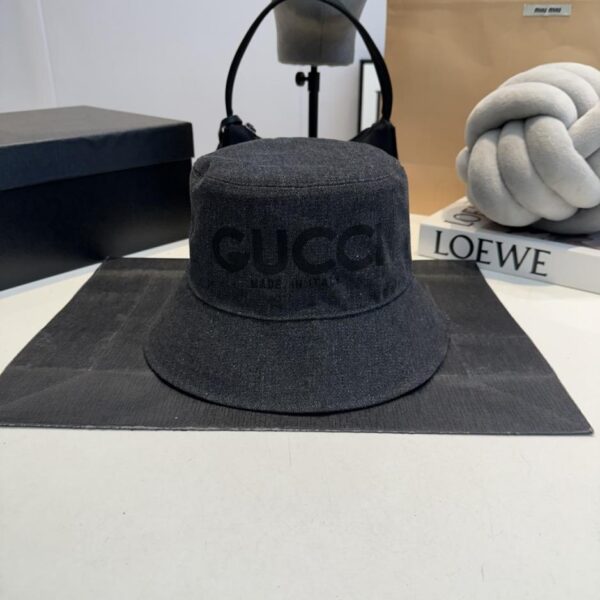 réplica,joyas,joyería,1:1,replica,fake,lujo,barato GUCCI mostrador nuevo sombrero de pescador de mezclilla lavada