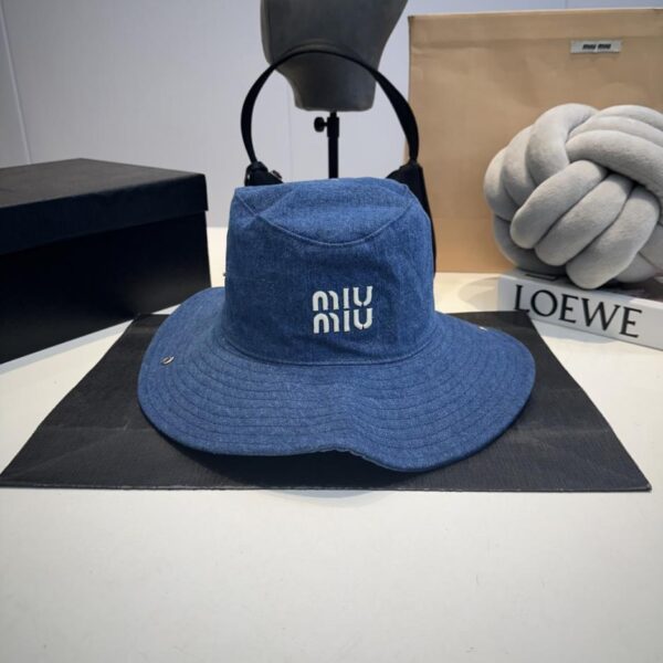 réplica,joyas,joyería,1:1,replica,fake,lujo,barato Gorro de pescador miumiu Counter de lona unisex (3BD3)