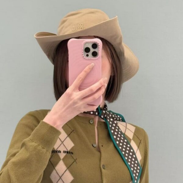 réplica,joyas,joyería,1:1,replica,fake,lujo,barato Gorro de pescador miumiu Counter de lona unisex (986E)
