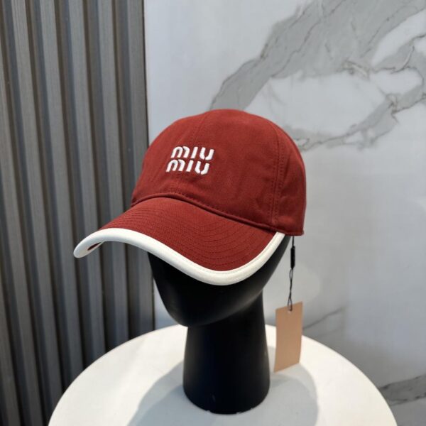 réplica,joyas,joyería,1:1,replica,fake,lujo,barato 【Miu Miu】Nueva gorra de béisbol bordada (7D5E)