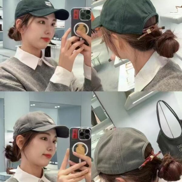 réplica,joyas,joyería,1:1,replica,fake,lujo,barato Detalles de Miu Miu y gorra de béisbol a juego de calidad.