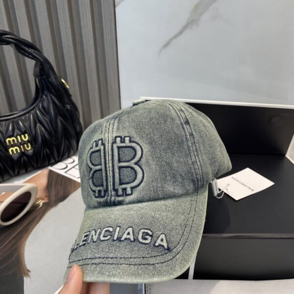 réplica,joyas,joyería,1:1,replica,fake,lujo,barato Balenciaga nueva gorra de béisbol de mezclilla lavada (9A21)