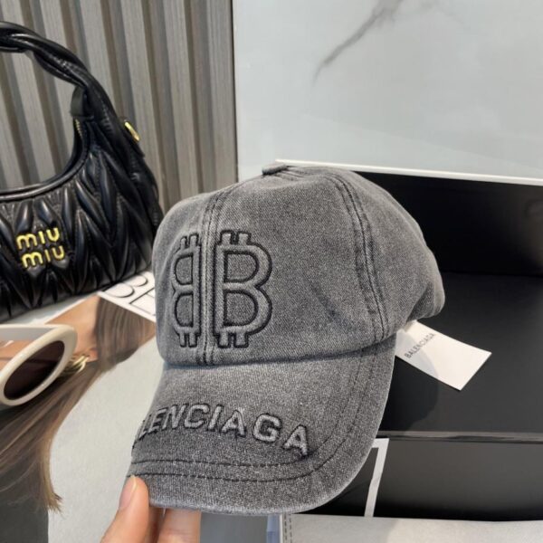 réplica,joyas,joyería,1:1,replica,fake,lujo,barato Balenciaga nueva gorra de béisbol de mezclilla lavada (B441)