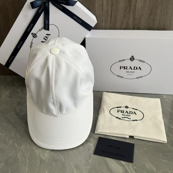 réplica,joyas,joyería,1:1,replica,fake,lujo,barato Gorra de béisbol personalizada original Prada con visera (4BD8) a la venta en la web oficial