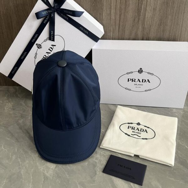 réplica,joyas,joyería,1:1,replica,fake,lujo,barato Gorra de béisbol personalizada original Prada con visera (F9A2) a la venta en la web oficial