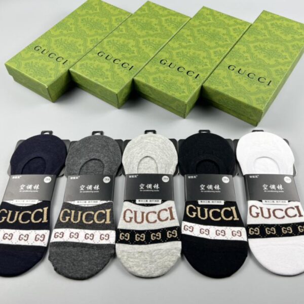 réplica,joyas,joyería,1:1,replica,fake,lujo,barato El sitio web oficial de GUCCI lanza simultáneamente el modelo más vendido en todos los mostradores principales, calidad de algodón puro, 5 pares en una caja (CD25)