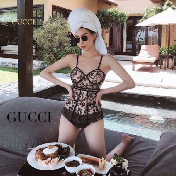 réplica,joyas,joyería,1:1,replica,fake,lujo,barato Traje de baño sexy de encaje de Gucci 👙