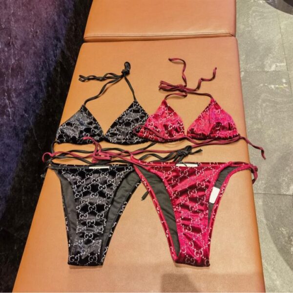 réplica,joyas,joyería,1:1,replica,fake,lujo,barato Bikini separable de terciopelo Gucci