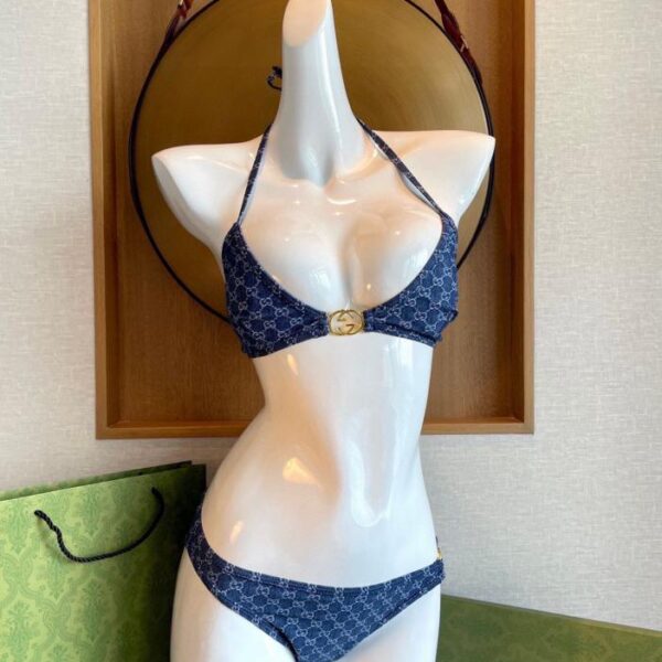 réplica,joyas,joyería,1:1,replica,fake,lujo,barato Gucci nuevo bikini azul (con protectores para el pecho)