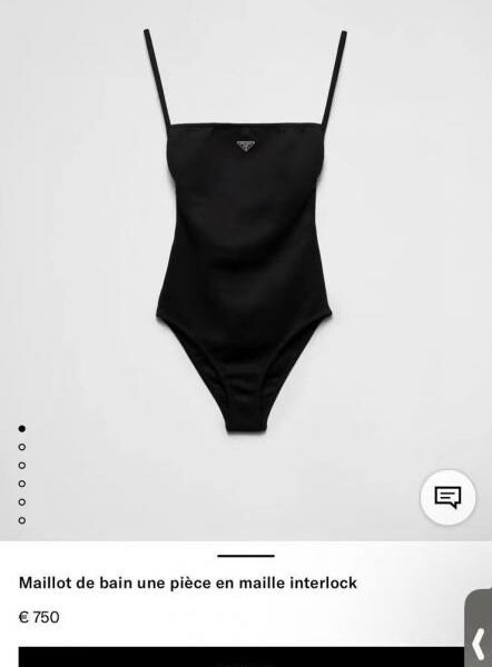 réplica,joyas,joyería,1:1,replica,fake,lujo,barato Traje de baño de una pieza Prada adecuado para diversos escenarios: playa, piscina, aguas termales, parque acuático, rafting
