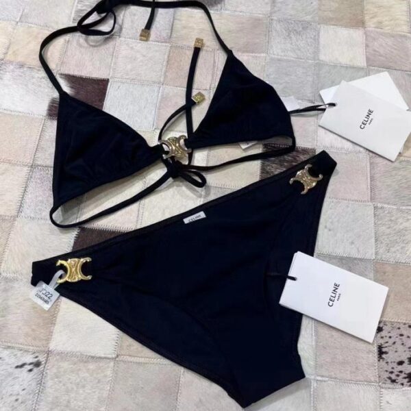 réplica,joyas,joyería,1:1,replica,fake,lujo,barato Bikini Celine Arco de Triunfo con cuello halter