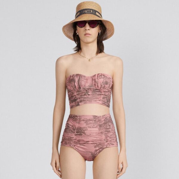 réplica,joyas,joyería,1:1,replica,fake,lujo,barato Bikini bandeau Dior separado con tirantes extraíbles