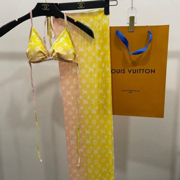 réplica,joyas,joyería,1:1,replica,fake,lujo,barato Bikini Louis Vuitton👙➕falda de gasa