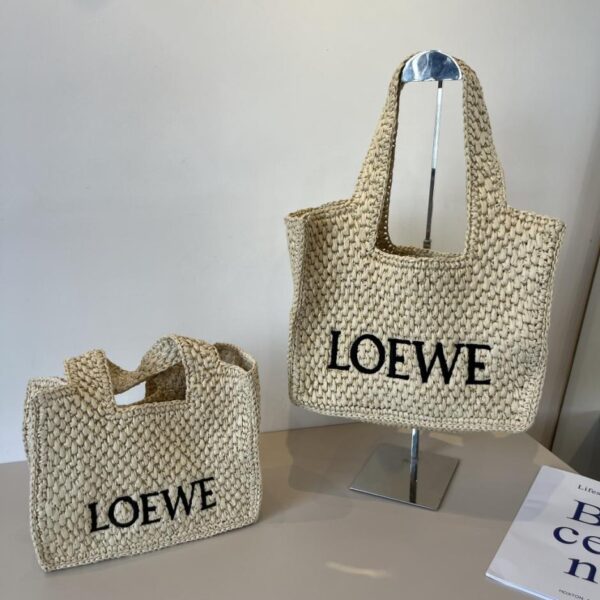 réplica,joyas,joyería,1:1,replica,fake,lujo,barato Bolso tote de paja Loewe