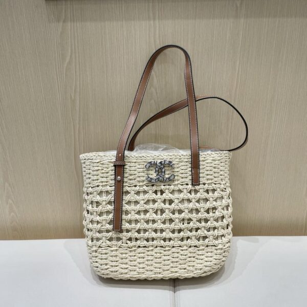 réplica,joyas,joyería,1:1,replica,fake,lujo,barato El nuevo bolso de paja tejido informal combinable de verano de Chanel