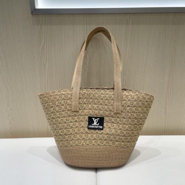 réplica,joyas,joyería,1:1,replica,fake,lujo,barato Gorra de béisbol Louis Vuitton LouisVuitton nuevo bolso de paja de encaje dulce francés