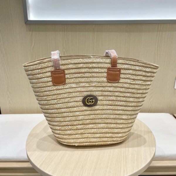 réplica,joyas,joyería,1:1,replica,fake,lujo,barato Bolso de paja versátil y moderno de Gucci.