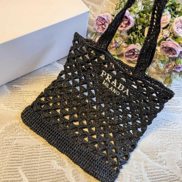 réplica,joyas,joyería,1:1,replica,fake,lujo,barato bolso tote tejido de Prada