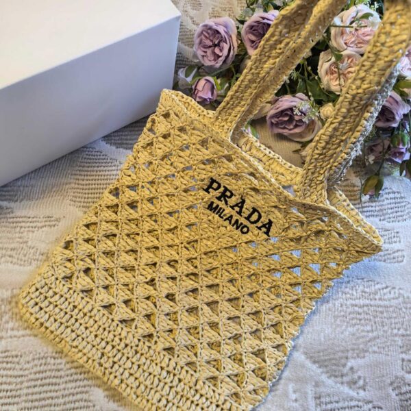 réplica,joyas,joyería,1:1,replica,fake,lujo,barato bolso tote tejido de Prada