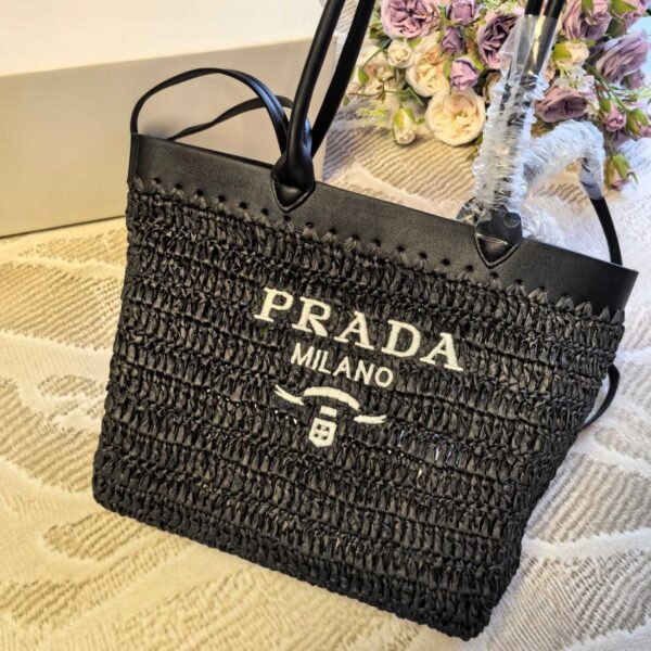 réplica,joyas,joyería,1:1,replica,fake,lujo,barato Prada nuevo bolso de compras tejido cesta de verduras