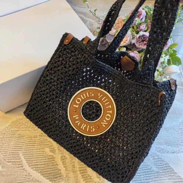 réplica,joyas,joyería,1:1,replica,fake,lujo,barato bolso bombonera LV tejido