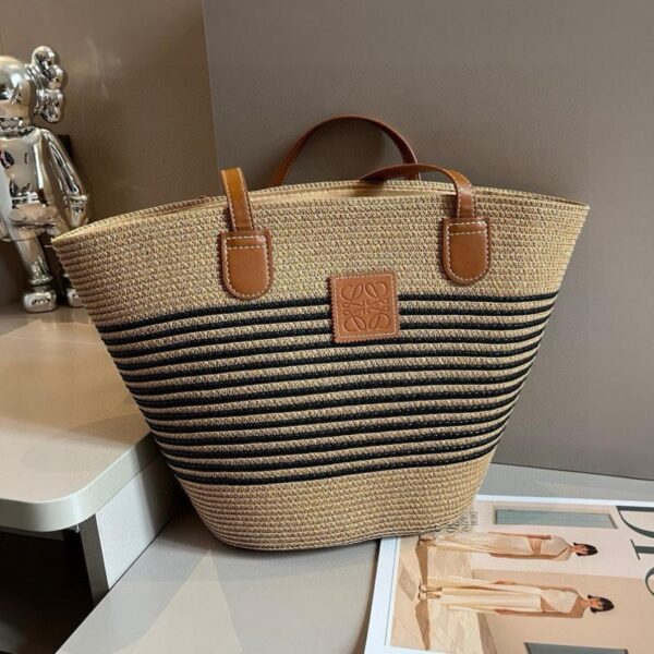 réplica,joyas,joyería,1:1,replica,fake,lujo,barato Sitio web oficial de LOEWE bolso de paja bolso de rafia tejido a mano