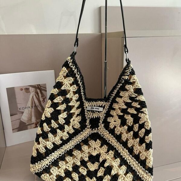 réplica,joyas,joyería,1:1,replica,fake,lujo,barato Bolso de paja Miu Miu