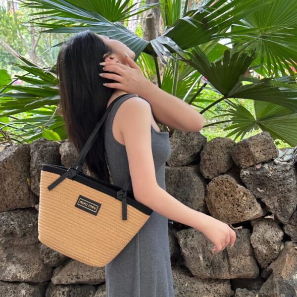 réplica,joyas,joyería,1:1,replica,fake,lujo,barato Miu Miu nuevo bolso tejido